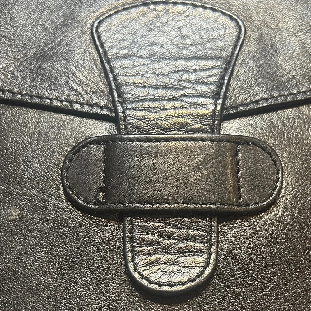 Frank Clegg Smooth Tumbled Black Leather iPad Case Monogrammed JEM